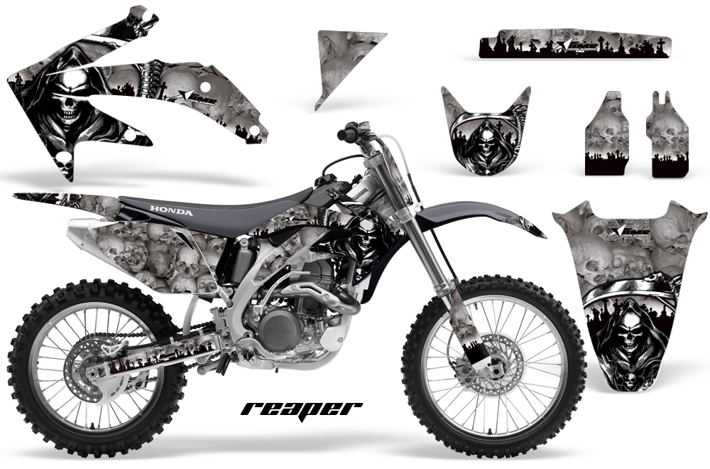 Honda CRF450 05-08 Graphics Kit REAPER-SILVER-np